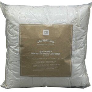 PB teen foundations bedding collection quallowarm comforter twin white READ NEW